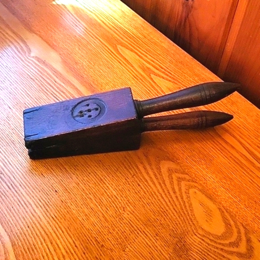 Antique Wood Citrus Juicer